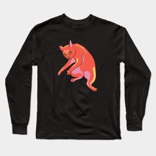 Drunk Cat Long Sleeve T-Shirt